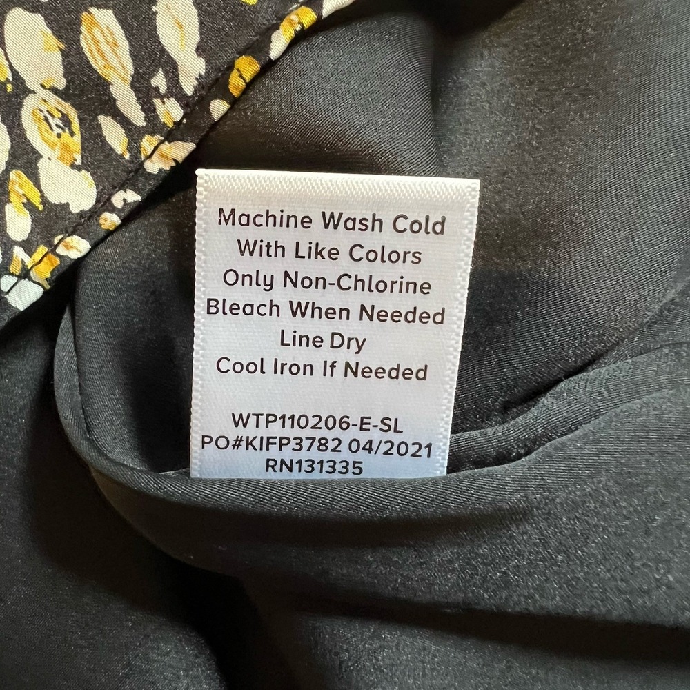 Evereve Roan & Ryan Cora Printed Cami Size Small Gold & Black Top Boho Layering - Picture 10 of 11